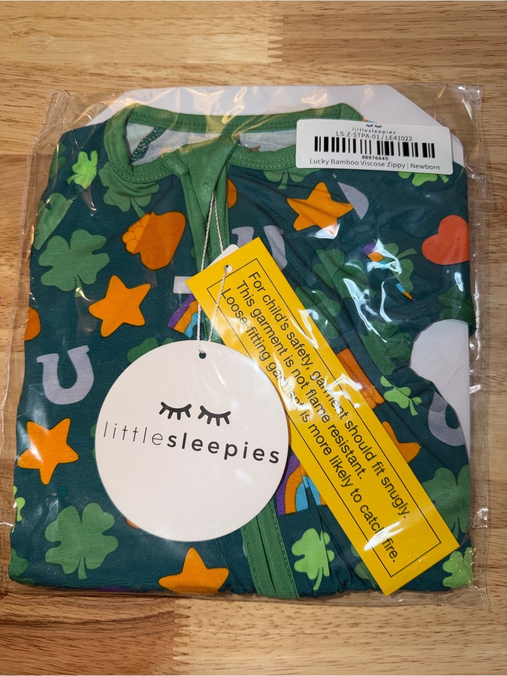 Little Sleepies Bamboo Lucky Zippy NWT NB